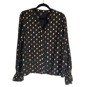 SHEIN Black & Gold Blouse